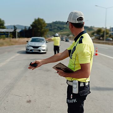 Policjant kierujący ruchem